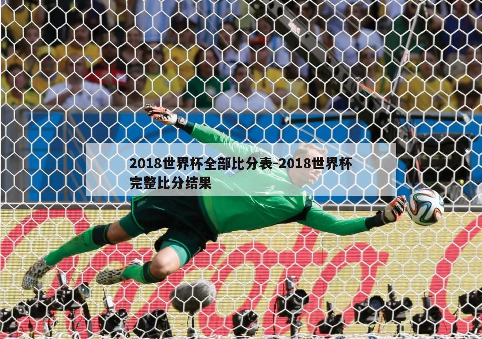 2018世界杯全部比分表-2018世界杯完整比分结果